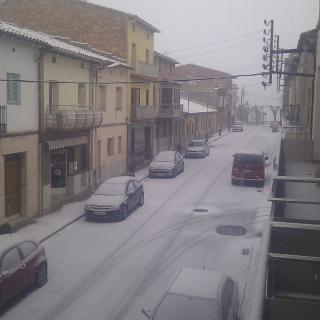 La neu també ha enfarinat el poble d'Avinyó
