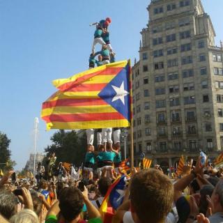 Diada Nacional de Catalunya 2012 amb els castellers de Vilafranca