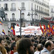 Manifestació a favor de la República a la Puerta del Sol de Madrid 