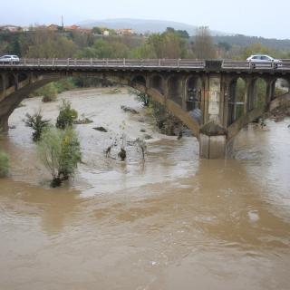 El riu Fluvià al seu pas per Besalú