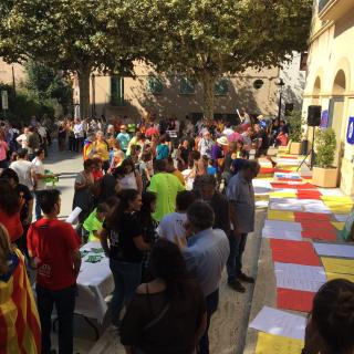 Marató per la Democràcia, davant de l'Ajuntament de Sant Andreu de Llavaneres