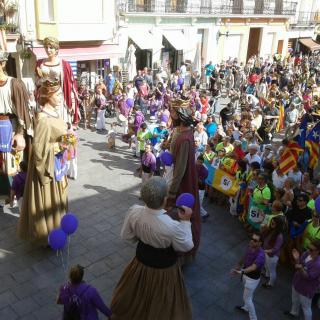 Marató per la Democràcia, a la Plaça de l'Ajuntament de Calella