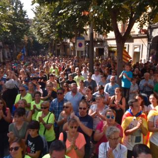 Marató per la Democràcia, davant de l'Ajuntament de Mataró