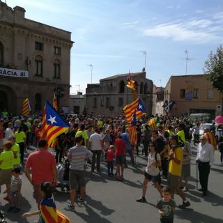 Marató per la Democràcia, davant de l'Ajuntament de Vilassar de Dalt