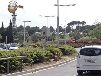 El radar s’ha traslladat a un punt proper a l’entrada de vehicles de l’Hospital, a la ronda  Griselda Escrigas