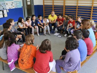 Els membres del Consell d’Alumnes de l’escola Sant Vicenç en la darrera sessió del curs. Tots es van mostrar molt satisfets per l’experiència Ramon Ferrandis