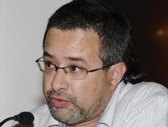 Goyo Martínez durant la presentació del seu primer llibre a Mollet l’any 2008