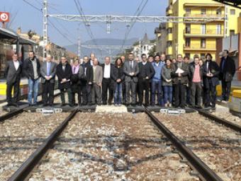 La trobada a la Garriga d’acaldes i regidors de CiU amb el conseller VIla Ramon Ferrandis