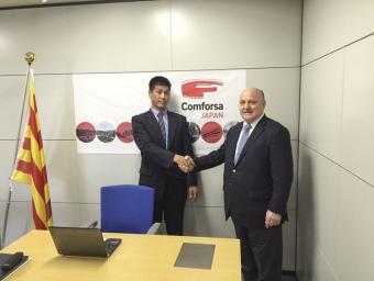 Keijiro Aso, area manager’ de Comforsa al Japó, i Eduard Jaklitsch, director general de Comforsa