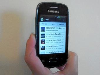 El mòbil d’un dels administradors amb tots els grups que s’han creat per compartir informació sobre robatoris