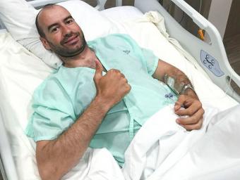 Xevi Pons, a l’hospital bolivià on va ser ingressat