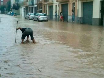 Una imatge dels aiguats de Torelló de l’agost de l’any passat, que van demostrar les deficiències del clavegueram Guillem Rico