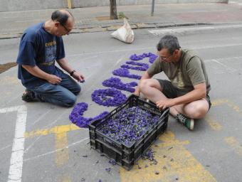 Les catifes florals que es fan a la Garriga són ja element festiu d’interès nacional Ramon Ferrandis
