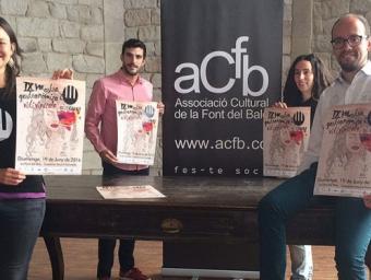Presentació de la mostra BdeGust, amb representació de l’Associació Cultural de la Font del Balç i l’Ajuntament de Gironella   AUTORA: Anna Costa