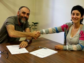 Signat un conveni de col·laboració entre l’Ajuntament de Calaf i l’entitat organitzadora del Desfolca't Info Anoia