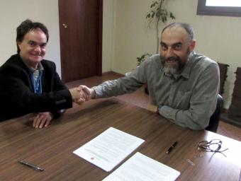 L’Ajuntament de Calaf i Àgora Alta Segarra signen un conveni de col·laboració Info Anoia