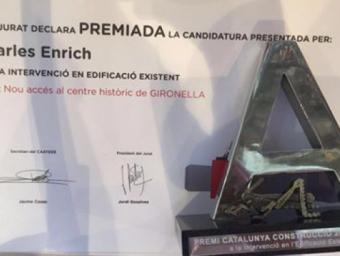 Nou reconeixement per a l’ascensor de Gironella, rep un Premi Catalunya Construcció 2016 Aquí Berguedà
