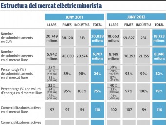 Estructura del mercat elèctric minorista