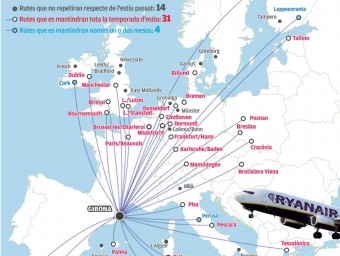 Mapa de les rutes