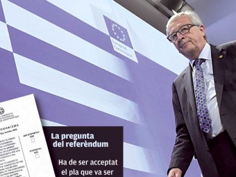 Jean-Claude Juncker, president de la CE, ahir a Brussel·les J.T. / AFP