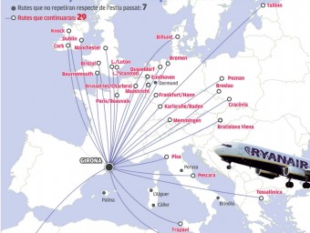 Les rutes que s'operaran