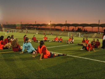 Entrenament del Club Esperança Unió Esportiva de futbol femení. S. GRANDE