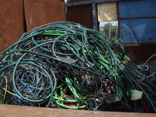 Una partida de cable de coure confiscada pels Mossos l'any passat. CME