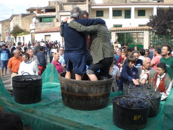 Una imatge de la festa de la verema a l'antiga de Poboleda.  JOSEP MEDINA