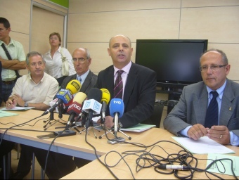 Castellnou, en una imatge d'arxiu durant una reunió del Penta. EL PUNT