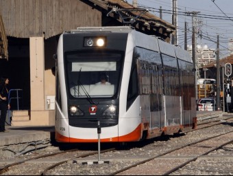 Model previst per al tramvia que ara no s'executarà entre Gandia i el Grau. ARXIU