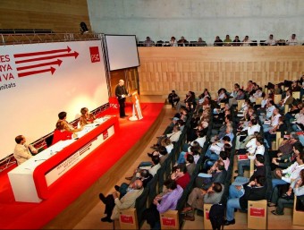 El sisè congrés del PSC es va celebrar a l'Auditori de Girona, el 2008. JORDI SOLER