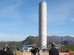 La torre de cop d'ariet del canal de Xerta-Sénia. G.M