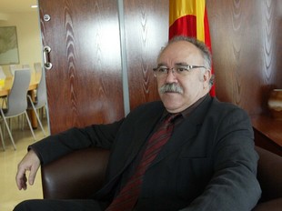 Josep Lluís Carod-Rovira, a la delegació del govern a Tarragona, on demà presidirà el consell de direcció.  JUDIT FERNÀNDEZ
