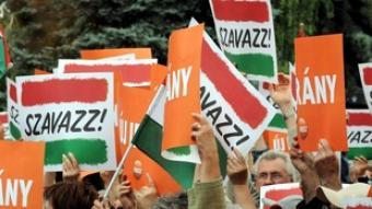 Seguidors del principal partit de l'oposició a Hongria, el conservador Fidesz. EFE
