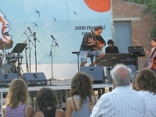 Concert d'homenatge a Jordi Francolí, ahir a la tarda.  M. MARTÍNEZ