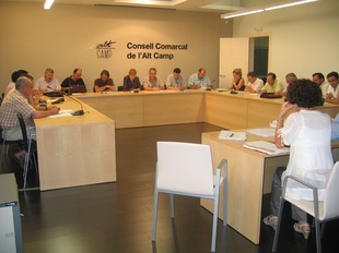La sessió plenària del consell comarcal que es va celebrar el dimecres, dia 29 de juliol.