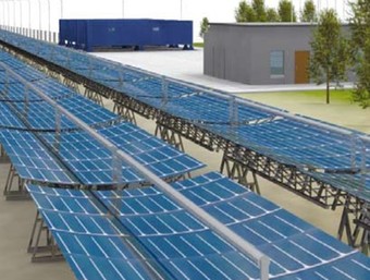 S'instal·laran 26 panells solars, que generaran 35 Mw de potència.  EL PUNT