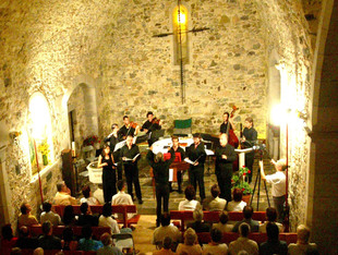 Un concert a l'església durant l'edició de l'any passat.  MIQUEL RUIZ