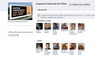ERC de l'Ebre té més de 800 amics a Facebook. G.M