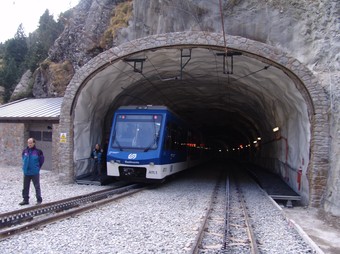 El túnel del Roc del Dui el dia de la inauguració.  ORIOL MAS