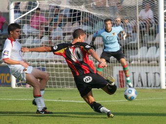 El Reus es va emportar el derbi de la temporada passada.  MARTA MARTÍNEZ