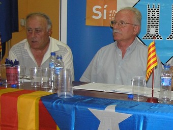 Jaume Brichs, a l'esquerra, al costat de Torrents en una imatge d'arxiu.  A.M