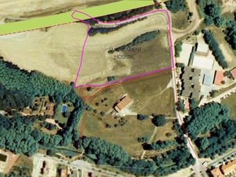Terrenys on es vol ubicar el nou hospital de Sant Celoni.  AJUNTAMENT DE SANT CELONI