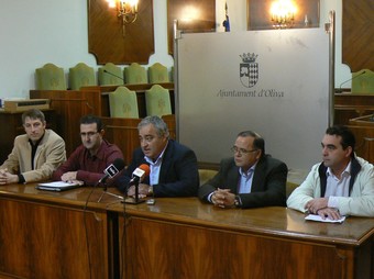 Conferència de premsa dels alcaldes on anunciaren la manifestació del 30 de gener.