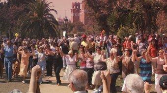 Nova diada sardanista al parc de la Ciutadella de Barcelona.