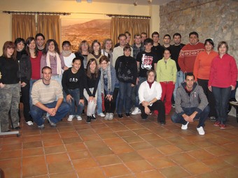 Els joves que participen en el curs que imparteix l'Esplai de Tarragona. EL PUNT