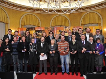 Els guanyadors dels Premis Ateneus 2009.