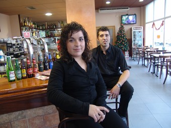 L'Anna Roig i el Jordi Peña, del bar Totti, de Valls, han usat el pla «Inicia».  A. ESTALLO