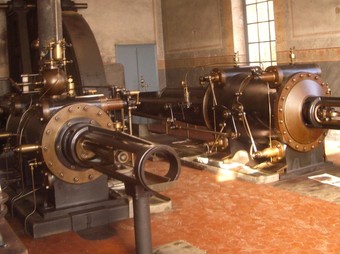 La màquina de vapor de la Burés. /  ANNA PUIG