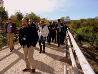 Visita a la marjal d'alguns empresaris de la comarca de la Safor. ARXIU